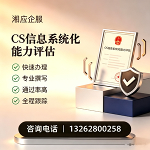 杭州CS信息系统化能力评估申报服务