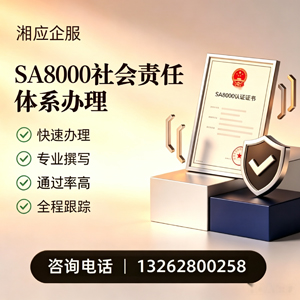 杭州SA8000社会责任体系认证服务